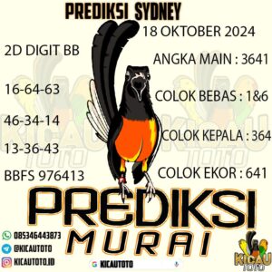 PREDIKSI SYDNEY HARI INI TANGGAL 18 OKTOBER 2024