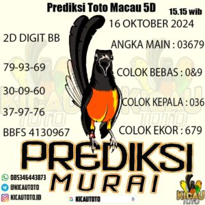 PREDIKSI TOTOMACAU 5D HARI INI TANGGAL 16 OKTOBER 2024 15:15 WIB